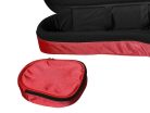 VSC-12-RD Boston  violin padded bag, 1/2, 19mm rigid padded, shaped, red, deluxe straps, pockets