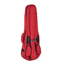   VSC-34-RD Boston  violin padded bag, 3/4, 19mm rigid padded, shaped, red, deluxe straps, pockets