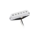 VSC-57-BWH Boston Vintage single coil pickup, Alnico 5 rods, black fiber bobbin, waxed formvar wire, 6.9K bridge, white