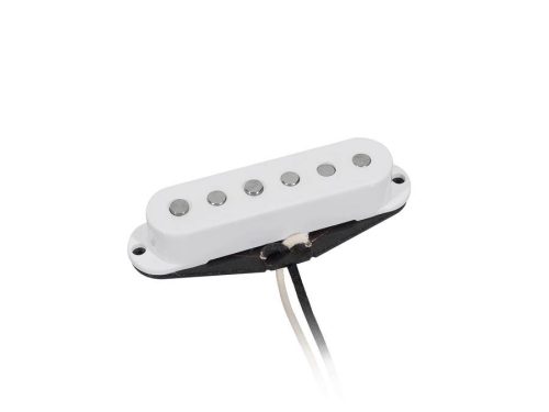 VSC-57-MWH Boston Vintage single coil pickup, Alnico 5 rods, black fiber bobbin, waxed formvar wire, 6.3K middle RWRP, white