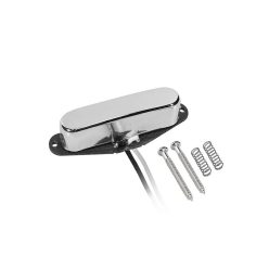   VTE-52-NCH Boston Vintage single coil pickup, Alnico 5 rods, black fibre bobbin, waxed formvar wire, 7.5K neck, chrome