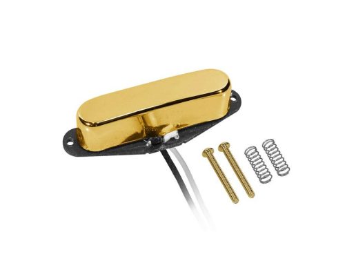 VTE-52-NGD Boston Vintage single coil pickup, Alnico 5 rods, black fibre bobbin, waxed formvar wire, 7.5K neck, gold