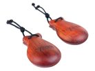 VZCA1 Valencia  teak castanets 9.80x6.55x3.05 cm