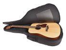 W-15-BG Boston Super Packer gig bag for acoustic guitar, 15 mm. padding, multiple pockets, black and grey