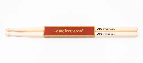 W-2BM Wincent  pair of maple drumsticks 2B, 410 x 15.8mm
