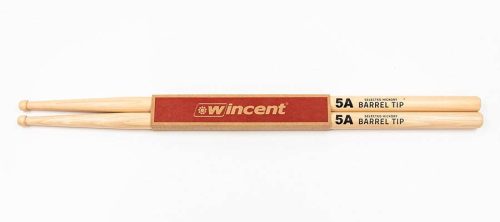 W-5ABT Wincent  pair of hickory drumsticks 5A BARREL TIP, 406 x 14.3mm