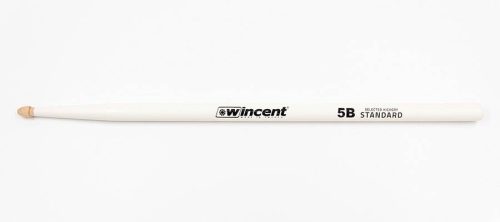 W-5BCW Wincent  pair of hickory drumsticks 5B WHITE, 406 x 15mm