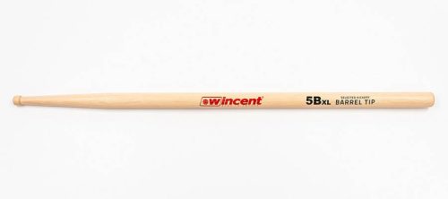 W-5BXLBT Wincent  pair of hickory drumsticks 5B XL BARREL TIP, 420 x 15mm