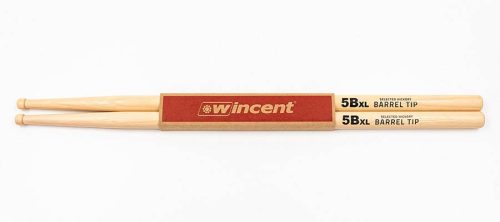 W-5BXLBT Wincent  pair of hickory drumsticks 5B XL BARREL TIP, 420 x 15mm
