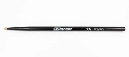 W-7ACB Wincent  pair of hickory drumsticks 7A BLACK, 395 x 13.6mm