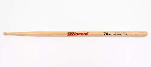 W-7AXLBT Wincent  pair of hickory drumsticks 7A XL BARREL TIP, 420 x 13.6mm
