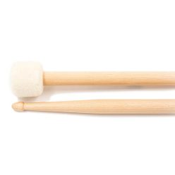   W-DS Wincent  maple drumstick/mallet DUALSOFT with 35mm soft felt ball and 5A handle