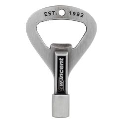   W-RKP Wincent  drum key + bottle opener ROCK KEY PRIME brushed metal design