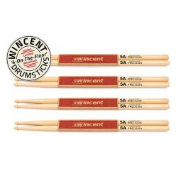   W-VP005 Wincent  limited promo pack (4 pairs) - hickory drumsticks 5A PRECISION (VF style), 406 x 14.3mm