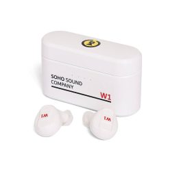   W1/WH SOHO Sound Company  TWS bluetooth earbud with powerbank, white