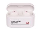 W1/WH SOHO Sound Company  TWS bluetooth earbud with powerbank, white