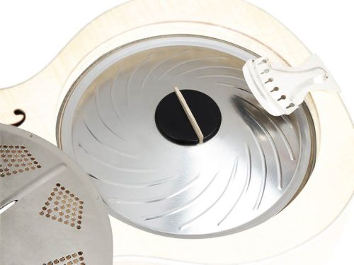 WE14/NI Royall Single Cone 14 fret resonator WEST END, bell brass body etched nickel finish, with softcase