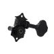 WJ-28N/BK Wilkinson  machine heads for guitar, open geared, 3x left+3x right, black, ratio 1:19