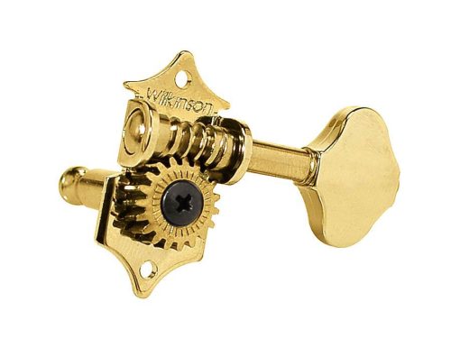 WJ-28N/GD Wilkinson  machine heads for guitar, open geared, 3x left+3x right, gold, ratio 1:19