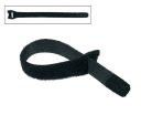 WRAP-1515 Boston  velcro cable tie, black, 10x150 mm, 12 pcs