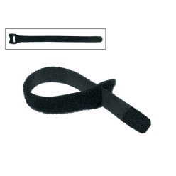 WRAP-1515 Boston  velcro cable tie, black, 10x150 mm, 12 pcs