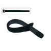 WRAP-1515 Boston  velcro cable tie, black, 10x150 mm, 12 pcs