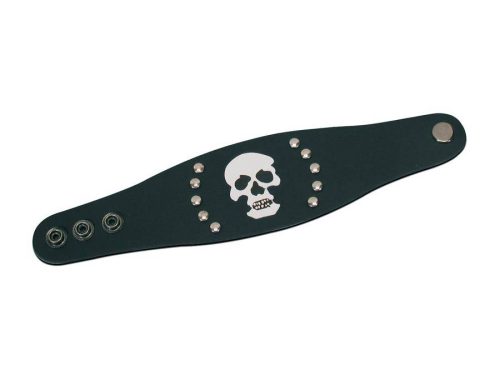 WRST-008 Gaucho  wrist strap, with white skull