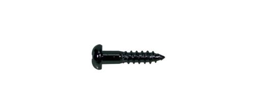 WS-02-B Boston  screw, 2,1x10mm, 12pcs, dome head, black