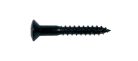 WS-04-B Boston  screw, 3,5x25mm, 12pcs, oval countersunk, black