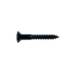   WS-04-B Boston  screw, 3,5x25mm, 12pcs, oval countersunk, black