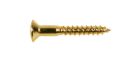 WS-04-G Boston  screw, 3,5x25mm, 12pcs, oval countersunk, gold