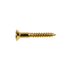  WS-04-G Boston  screw, 3,5x25mm, 12pcs, oval countersunk, gold