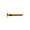 WS-04-G Boston  screw, 3,5x25mm, 12pcs, oval countersunk, gold