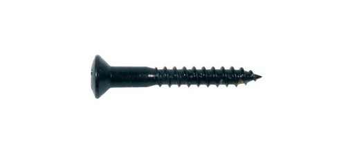 WS-14-B Boston  screw, 2,4x16mm, 12pcs, oval countersunk, for HB pu ring long, black