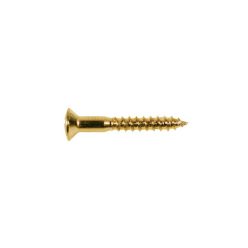   WS-14-G Boston  screw, 2,4x16mm, 12pcs, oval countersunk, for HB pu ring long, gold