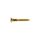 WS-14-G Boston  screw, 2,4x16mm, 12pcs, oval countersunk, for HB pu ring long, gold