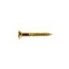 WS-14-G Boston  screw, 2,4x16mm, 12pcs, oval countersunk, for HB pu ring long, gold