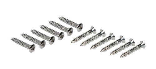 WS-14-N Boston  screw, 2,4x16mm, 12pcs, oval countersunk, for HB pu ring long, nickel