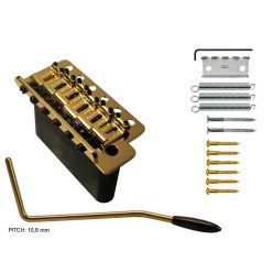   WVC/G Wilkinson  tremolo, pitch 10,8mm, with screws, zinc block, gold