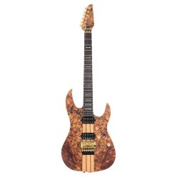   X10/NTS Sire Guitars X Series Larry Carlton alder + poplar burl neck-through electric guitar, natural satin, incl. gigbag