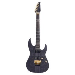   X10/TBKS Sire Guitars X Series Larry Carlton alder + poplar burl neck-through electric guitar, transparent black satin, incl. gigbag