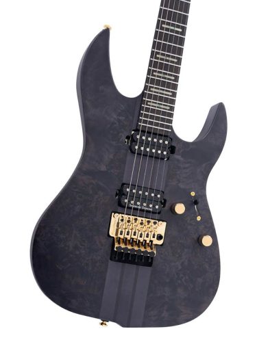 X10/TBKS Sire Guitars X Series Larry Carlton alder + poplar burl neck-through electric guitar, transparent black satin, incl. gigbag