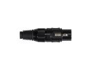 XLR-1-FVBK Boston  xlr plug, 3-pole, all black, female