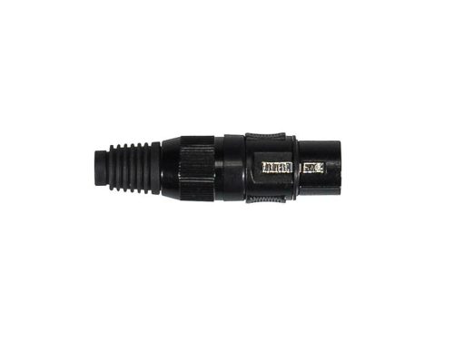 XLR-1-FVBK Boston  xlr plug, 3-pole, all black, female