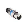 XLR-1-FV Boston  xlr plug, 3-pole, nickel, female