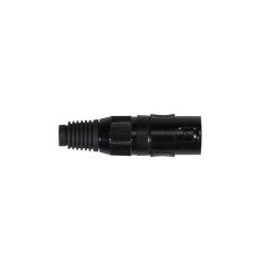 XLR-1-MVBK Boston  xlr plug, 3-pole, all black, male