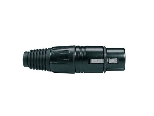 XLR-5-FVBK Boston  xlr plug, female, 5-pole, black cable cap, black