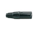 XLR-5-MVBK Boston  xlr plug, male, 5-pole, black cable cap, black