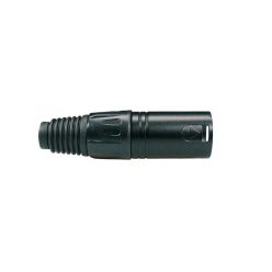   XLR-5-MVBK Boston  xlr plug, male, 5-pole, black cable cap, black