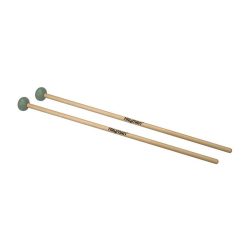   XM-14 Hayman  xylophone mallets, 365 mm. maple handle, pair, 28 mm. medium light green rubber head